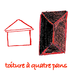 toiture à quatre pans